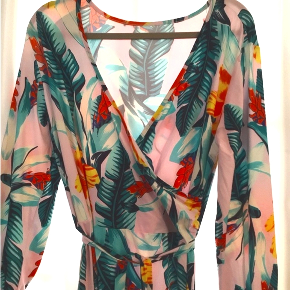 🌴NWOT TROPICAL PRINT MAXI (see description for sizing info)🌴